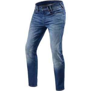 Revit Carlin SK Extra Cropped Motorjeans Blauw