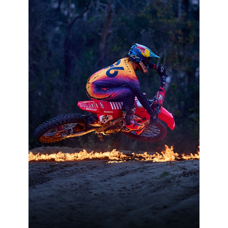 Alpinestars Supertech limited edition Black Hole motorcrossshirt in de kleur zwart