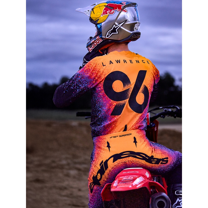 Alpinestars Supertech limited edition Black Hole motorcrossshirt in de kleur zwart