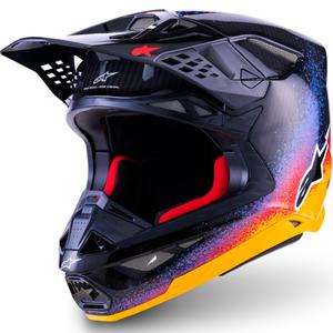 Alpinestars Supertech S-M10 limited edition motorcrosshelm Black Hole in zwarte kleur