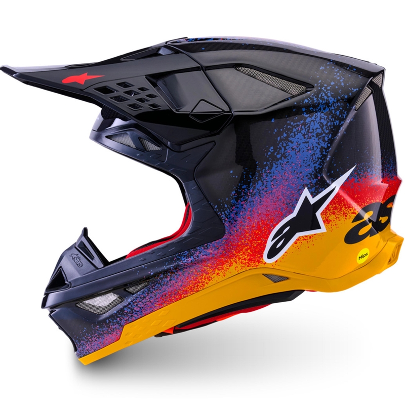 Alpinestars Supertech S-M10 limited edition motorcrosshelm Black Hole in zwarte kleur