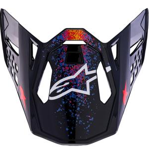 Alpinestars Supertech S-M10 limited edition Black Hole motorhelmvizier, zwart van kleur.
