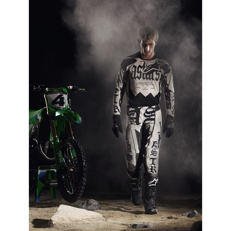 Alpinestars Techstar limited edition motocrossshirt Wolf Dust zandzwart