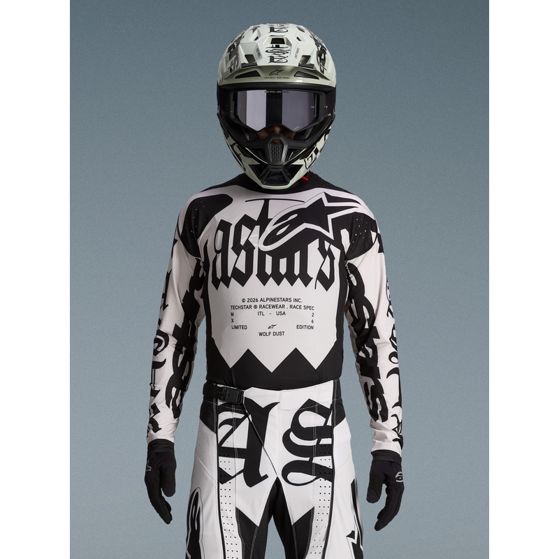 Alpinestars Techstar limited edition motocrossshirt Wolf Dust zandzwart