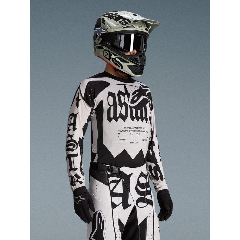 Alpinestars Techstar limited edition motocrossshirt Wolf Dust zandzwart