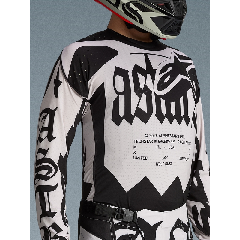 Alpinestars Techstar limited edition motocrossshirt Wolf Dust zandzwart