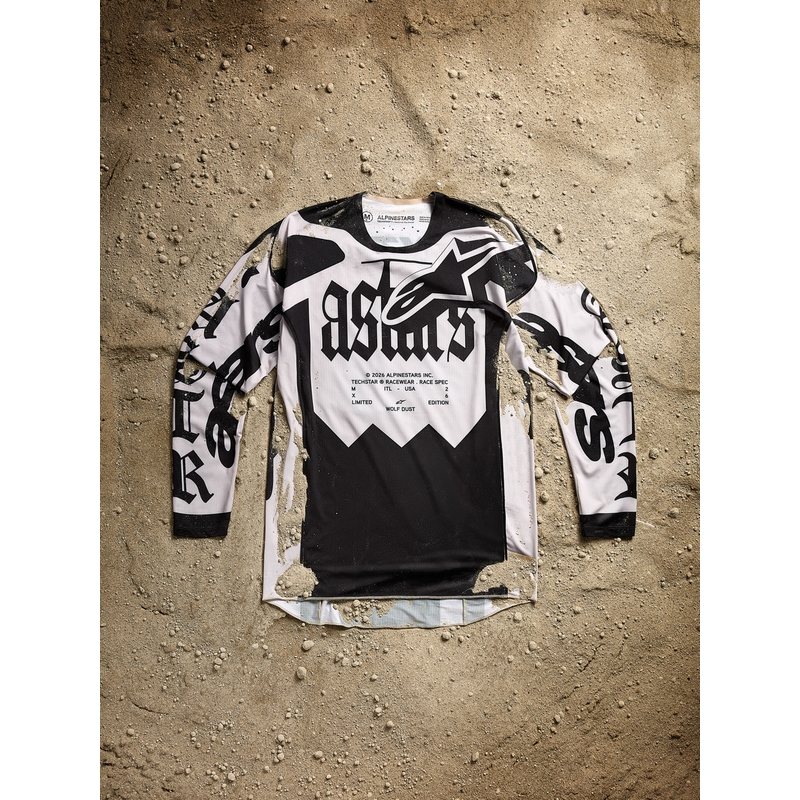 Alpinestars Techstar limited edition motocrossshirt Wolf Dust zandzwart