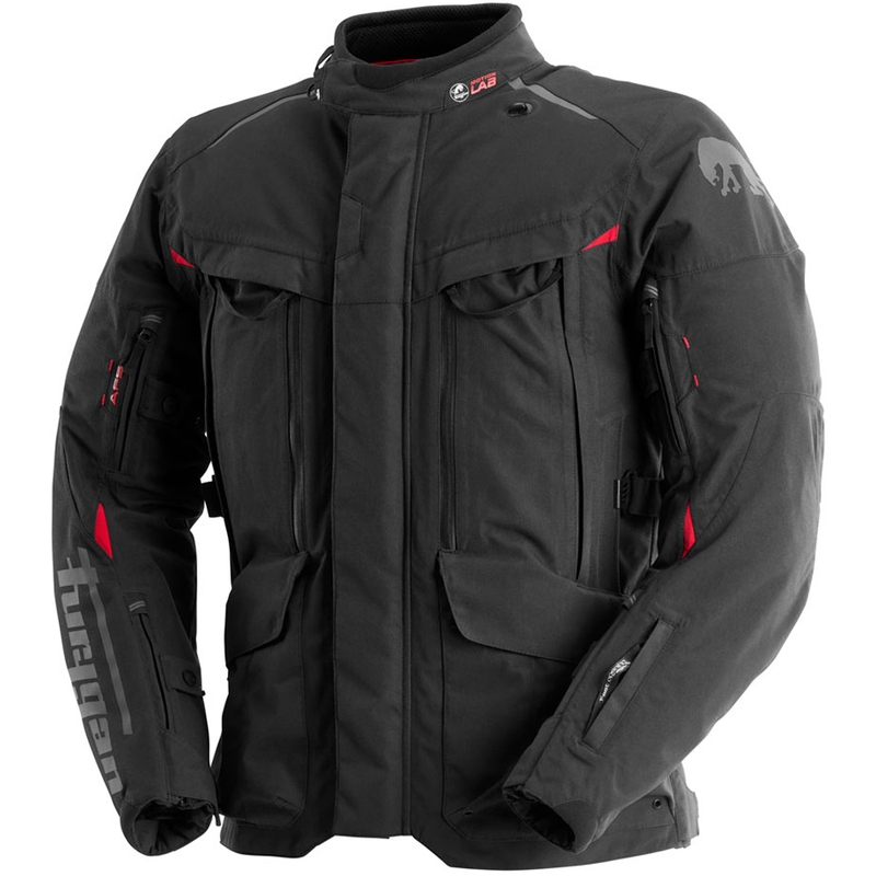 Furygan CHALLENGER 3C PRIMALOFT® motorjas zwart-rood