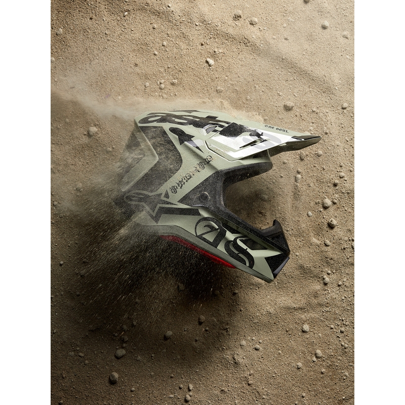 Alpinestars Supertech S-M7 limited edition motorcrosshelm Wolf Dust zandzwart