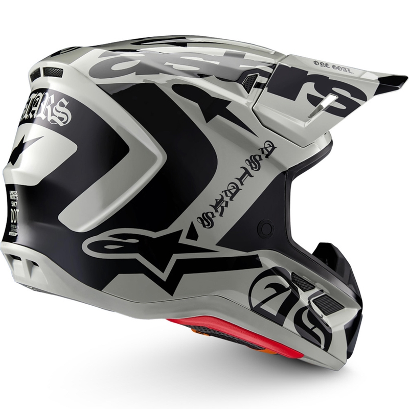 Alpinestars Supertech S-M7 limited edition motorcrosshelm Wolf Dust zandzwart