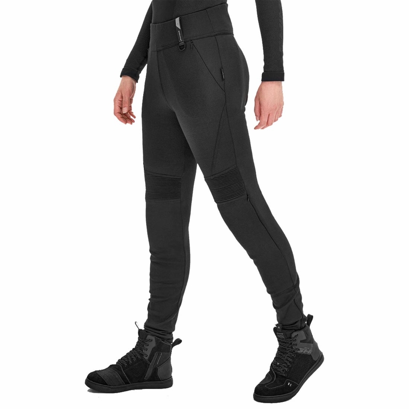 Dames lange motorbroek Shima Vesper zwart