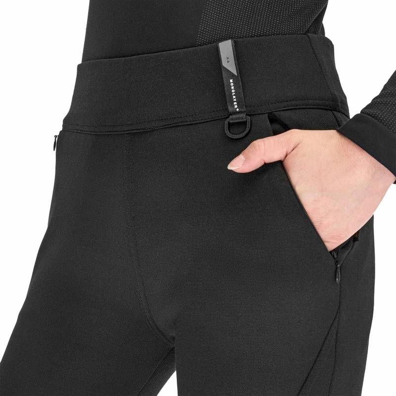 Dames lange motorbroek Shima Vesper zwart