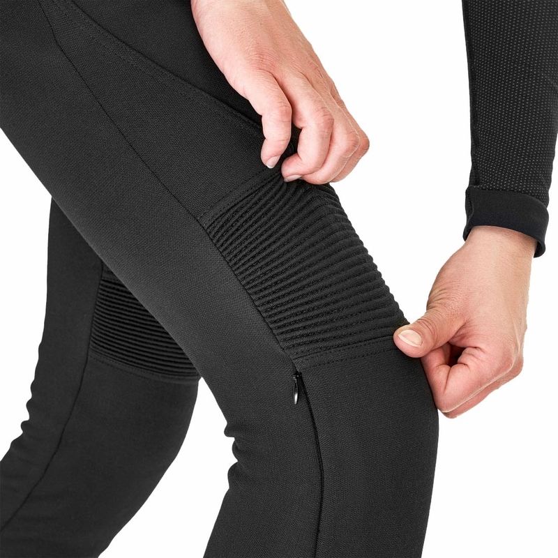 Dames lange motorbroek Shima Vesper zwart