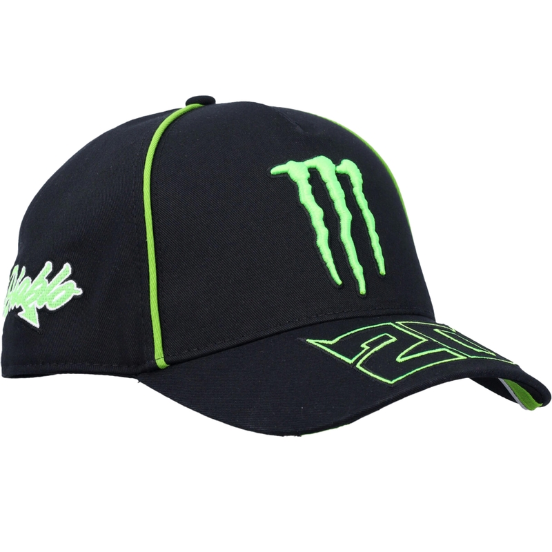Monster Fabio Quartararo 20 Outline Cap Zwart