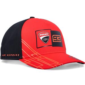 Ducati Corse Marc Marquez 93 Box Logo Cap zwart-rood