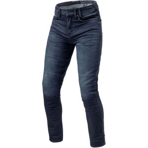 Revit Carlin SK Extra Cropped Motorjeans Donkerblauw