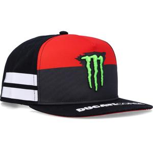 Ducati Monster White Stripes Cap zwart-rood-wit