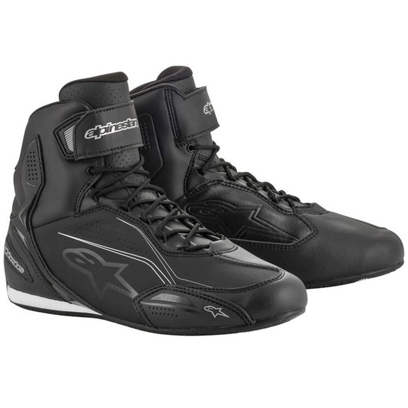 Alpinestars Stella Faster zwart met zilveren motorlaarzen voor dames