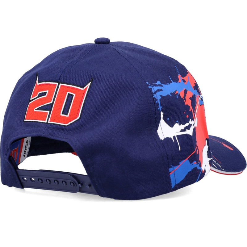 Pet Fabio Quartararo Baseballpet 20 blauw