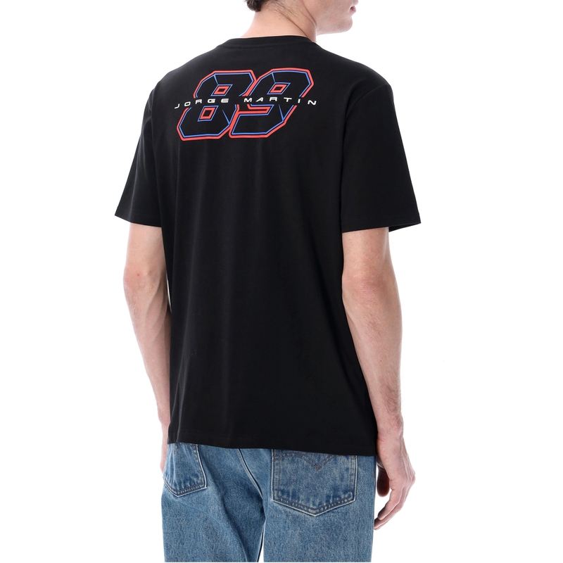 Jorge Martin 89 Fotografisch Motorfiets T-shirt zwart