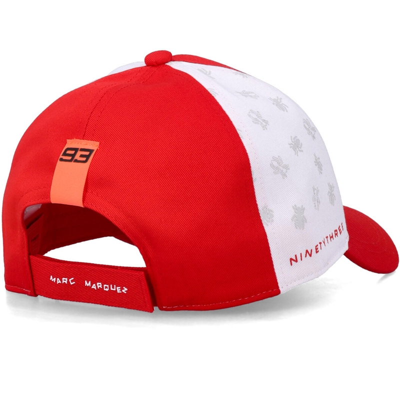 Kinderpet met Ducati Marc Marquez Baseball 93 Look Back-design, in meerdere kleuren.
