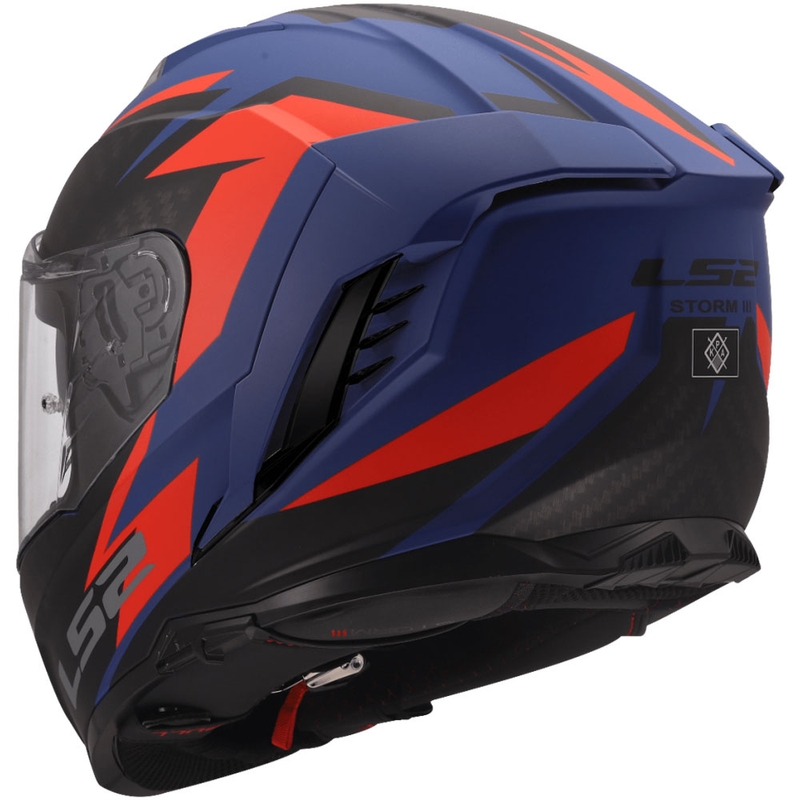 Integraal motorhelm LS2 FF818 Storm III Dynamo blauw-rood