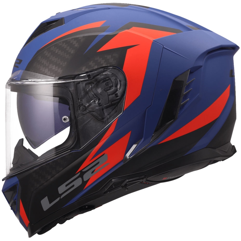 Integraal motorhelm LS2 FF818 Storm III Dynamo blauw-rood