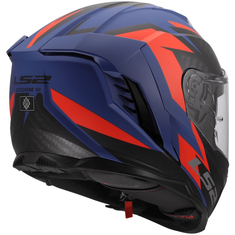 Integraal motorhelm LS2 FF818 Storm III Dynamo blauw-rood