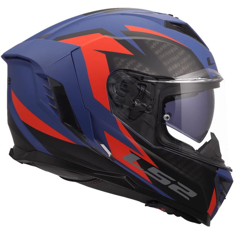 Integraal motorhelm LS2 FF818 Storm III Dynamo blauw-rood