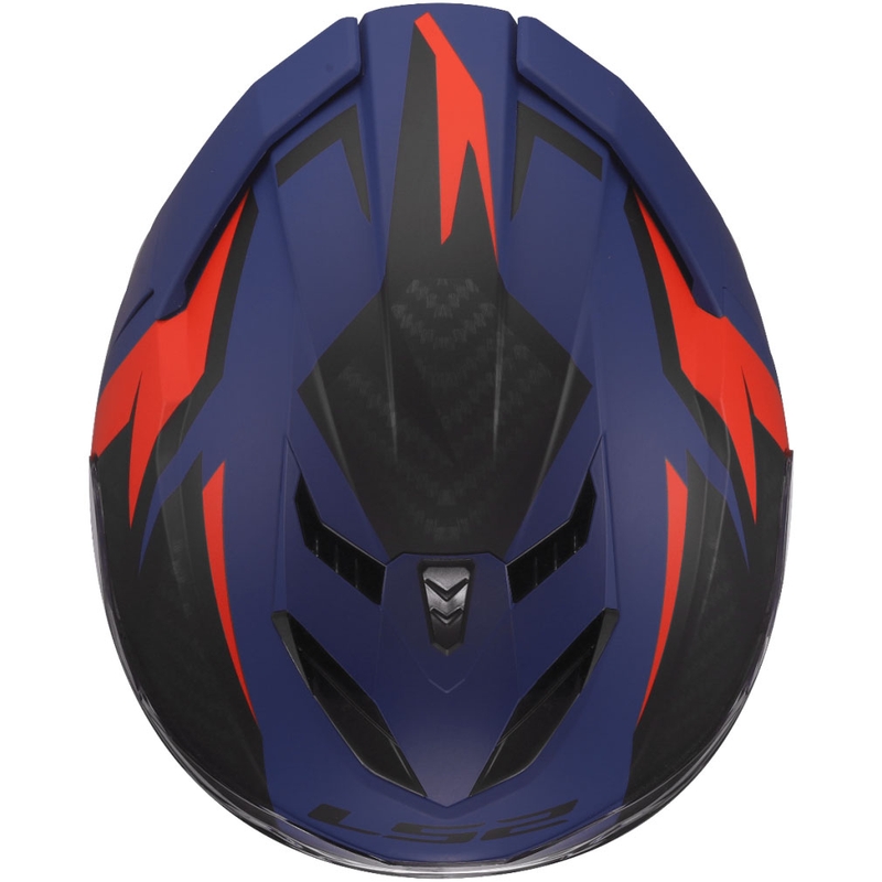 Integraal motorhelm LS2 FF818 Storm III Dynamo blauw-rood