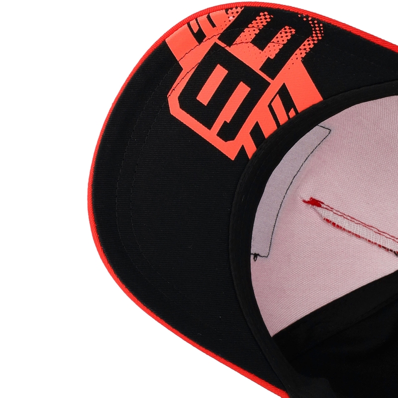 Kinderpet Ducati Marc Marquez Baseball 93 Patch zwart-rood