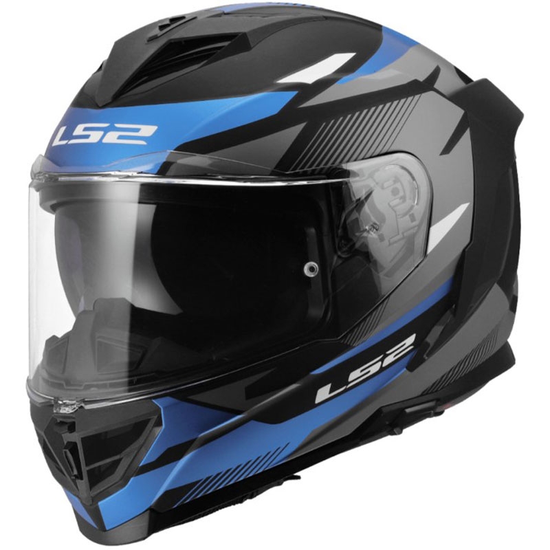 Integraal motorhelm LS2 FF818 Storm III Komai zwart-blauw