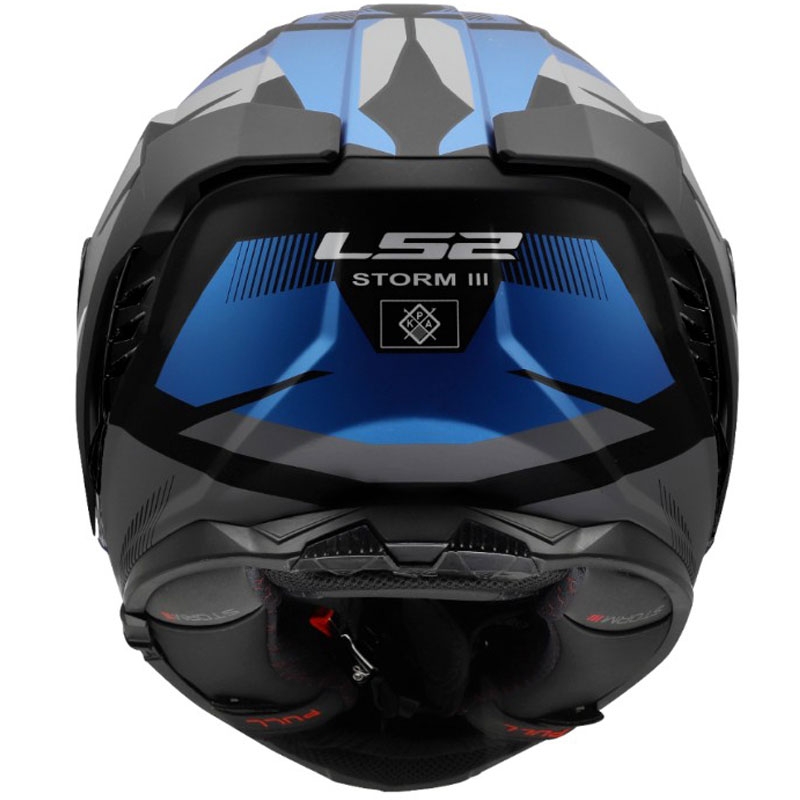 Integraal motorhelm LS2 FF818 Storm III Komai zwart-blauw