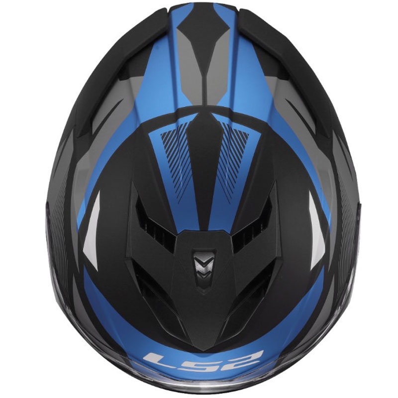 Integraal motorhelm LS2 FF818 Storm III Komai zwart-blauw