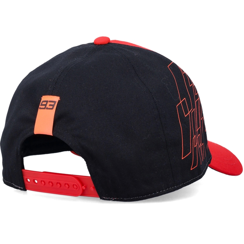 Ducati Marc Marquez baseballpet 93 en rechthoekig zwart-rood