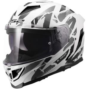 Integraal motorhelm LS2 FF818 Storm III Kaos wit-grijs