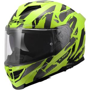 Integraal motorhelm LS2 FF818 Storm III Kaos geel