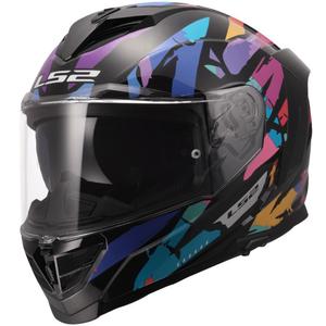 LS2 FF818 Storm III Kaos integraal motorhelm zwart-paars-blauw