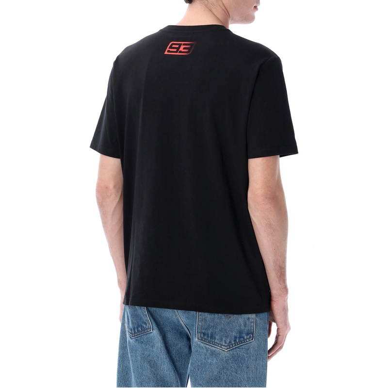 Ducati Marc Marquez T-shirt met herhaald logo, zwart