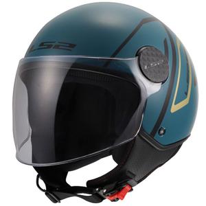 Open motorhelm LS2 OF558 Sphere Lux II Minimum donkerblauwgroen