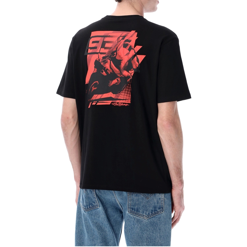 Ducati Marc Marquez Man 93 Look Back T-shirt zwart