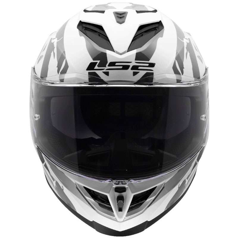Integraal motorhelm LS2 FF818 Storm III Kaos wit-grijs