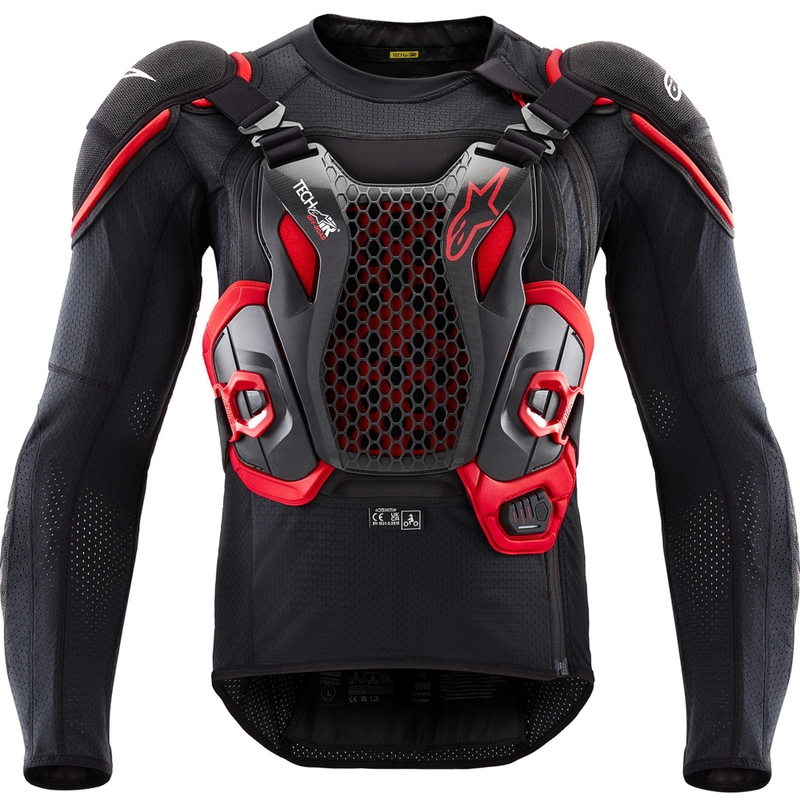 Alpinestars TECH-AIR®OFF-ROAD systeem motorairbagvest zwart-rood