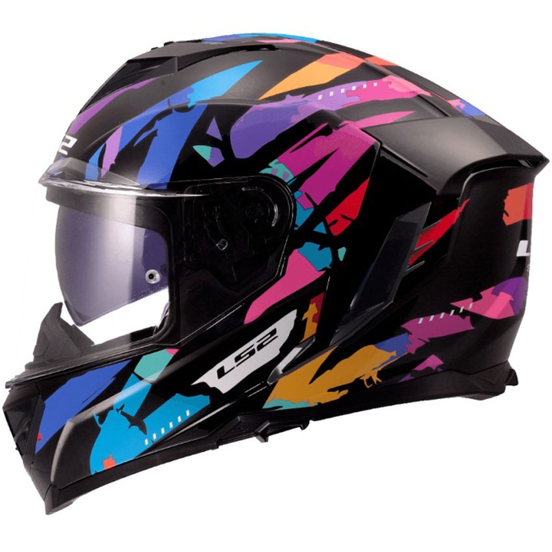 LS2 FF818 Storm III Kaos integraal motorhelm zwart-paars-blauw