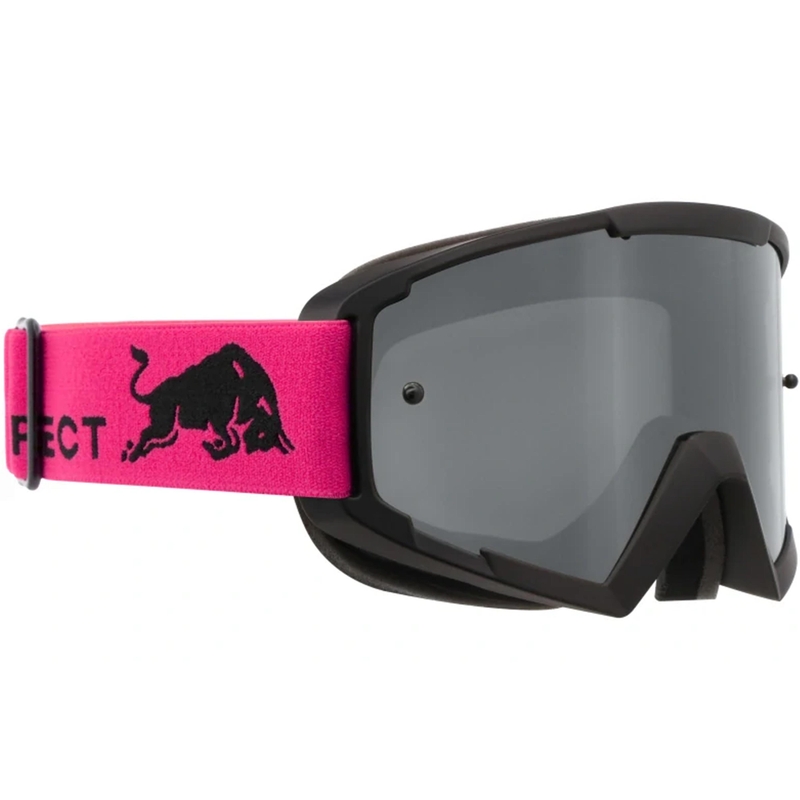 Red Bull Spect Whip motorcrossbril, zwart met zilverkleurige lenzen
