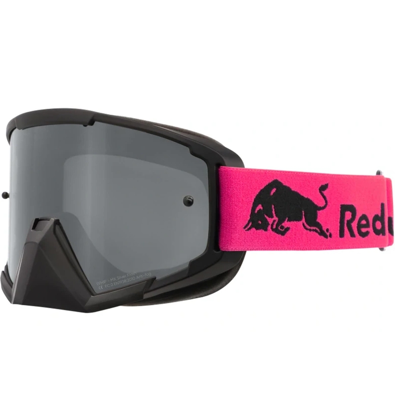 Red Bull Spect Whip motorcrossbril, zwart met zilverkleurige lenzen