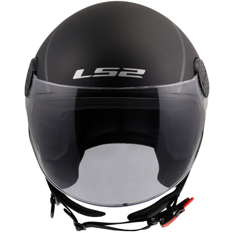 Open motorhelm LS2 OF558 Sphere Lux II Minimum zwart-rood