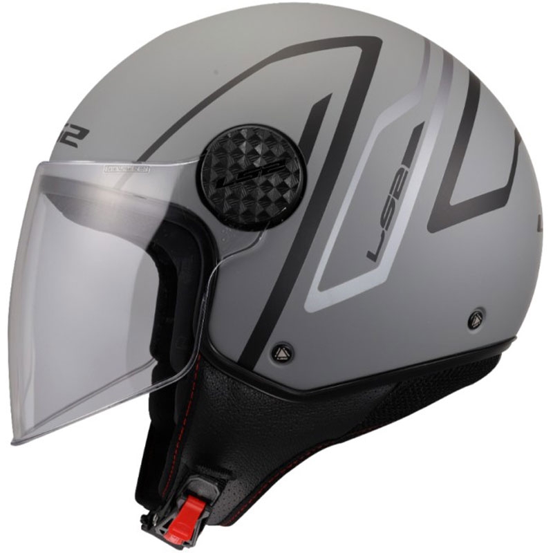 Open motorhelm LS2 OF558 Sphere Lux II Minimum zwart-grijs