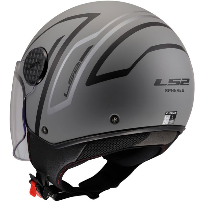 Open motorhelm LS2 OF558 Sphere Lux II Minimum zwart-grijs