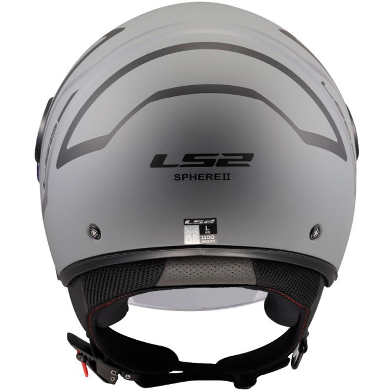 Open motorhelm LS2 OF558 Sphere Lux II Minimum zwart-grijs